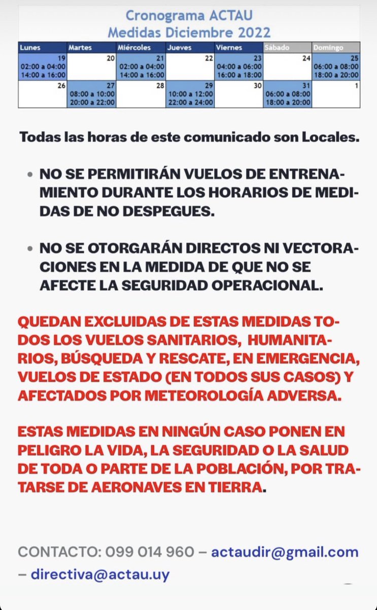 Total apoyo a nuestros colegas Uruguayos.
<a href="/ATEPSA_Nacional/">ATEPSA</a> <a href="/ControladoresUY/">ACTAU</a> <a href="/MarioLibran/">Mario Librán</a>