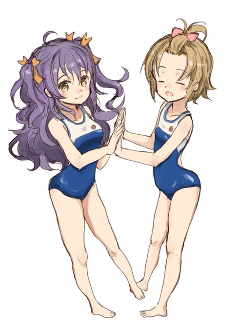 #駿河留奈生誕祭2022 #はいふり 
寒さにまけるな、ということで水着な留奈誕。 