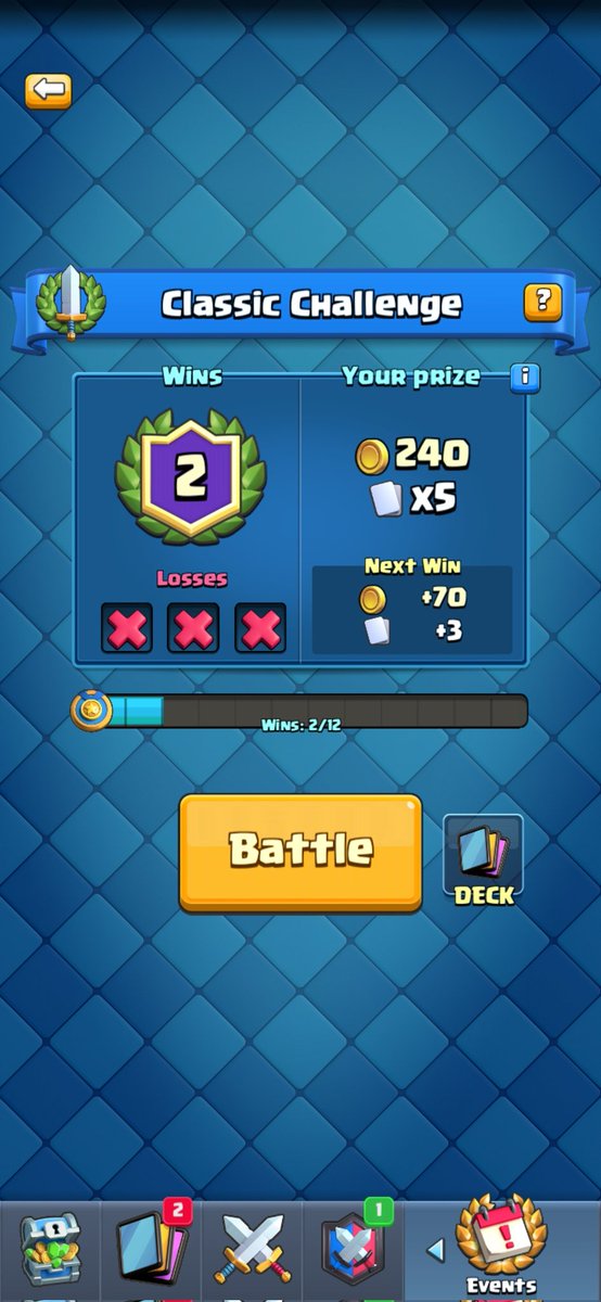 flyingbirdthe5's tweet photo. @ClashRoyale i was trying New decks and something happened and i have to leave. İ rejoin again but this happened i restart game but anything change i can't play other challanges https://t.co/TlVdE2YIV3