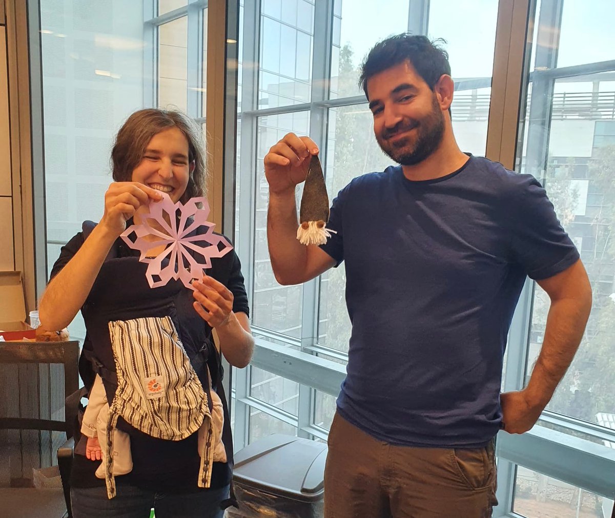 Happy ChanuChristmas! Our lab celebrated Chanukah and Christmas with traditional food and crafts. People got super creative!