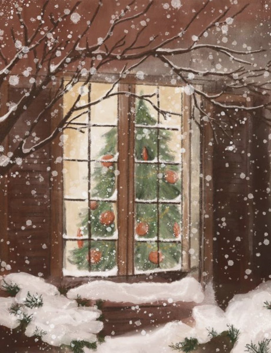 AnneLouiseAvery's tweet photo. 14th Window. Squirrel had spent the night sewing, repairing expensive evening gowns. In the morning, exhausted, she went downstairs to answer the door. It was Bear, with a Christmas tree &amp; coal &amp; good food. She was so tired, she couldn't even thank him, she just started to cry. https://t.co/jfaTBx4bFX
