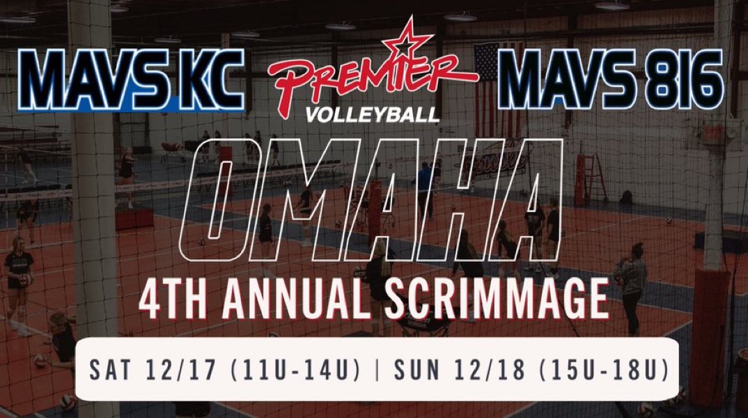 So excited to scrimmage teams from MAVS Volleyball Club out of Kansas City this weekend!!!