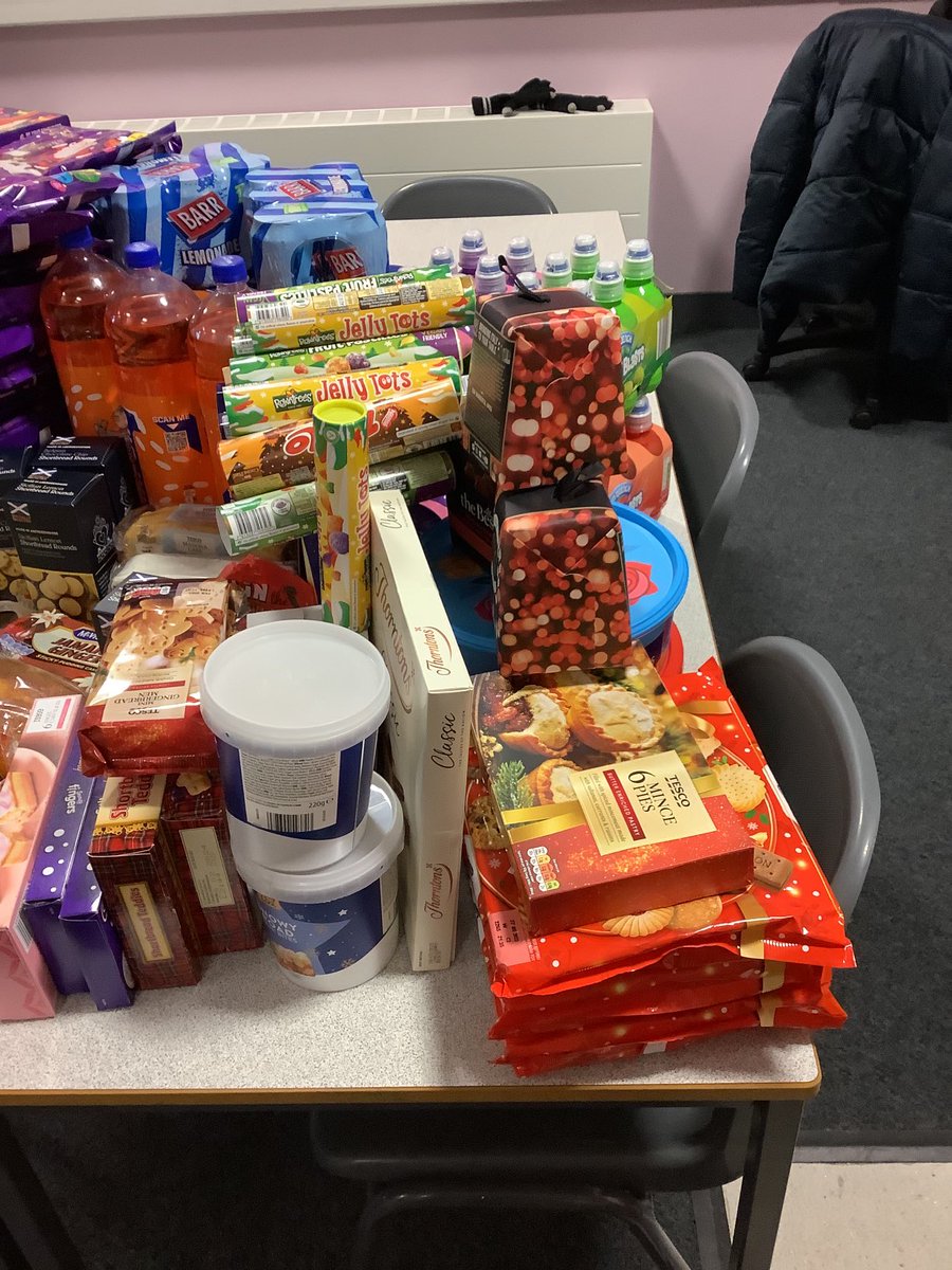 Our fantastic collections from the denny high school community to our local food bank Roots. We are very thankful to all that provided to this vital service for a fantastic cause who provide so much for our community  #dennyhighschool #ailsachristie