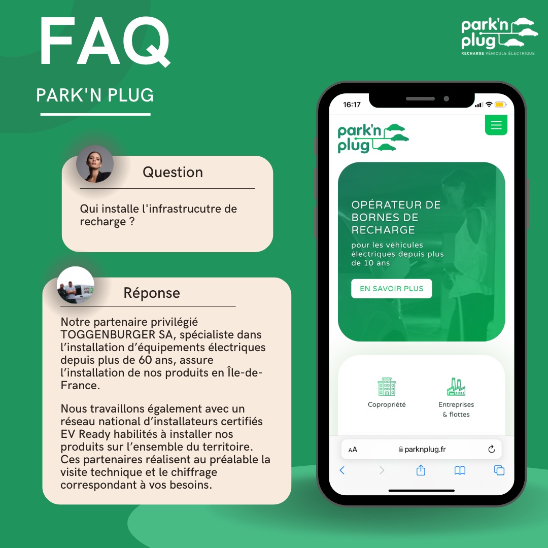 ParkNPlugVE's tweet photo. Park’n Plug répond à toutes vos questions sur divers sujets: 
🚗 Les pré-requis pour financer son projet IRVE, l’installation des bornes et bien d’autres…

N’hésitez pas à nous poser toutes vos questions en commentaires et retrouvez nos anciennes FAQ 👉 https://t.co/jn0flMlZ3f https://t.co/z1iX1OMzyZ