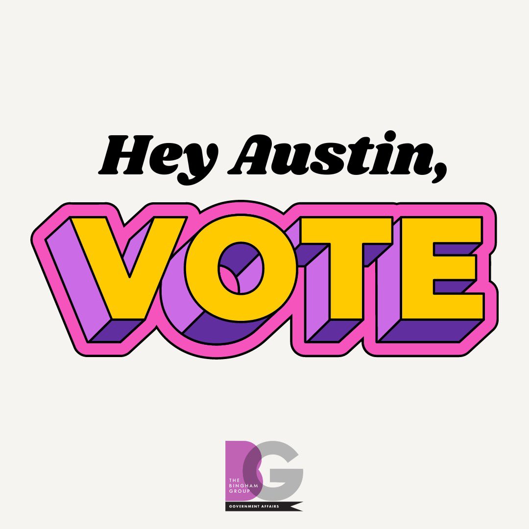 #ElectionDay // Today is the last day to cast your vote in the City of Austin Runoff Election. Polls are open until 7pm tonight. VOTE! 🗳