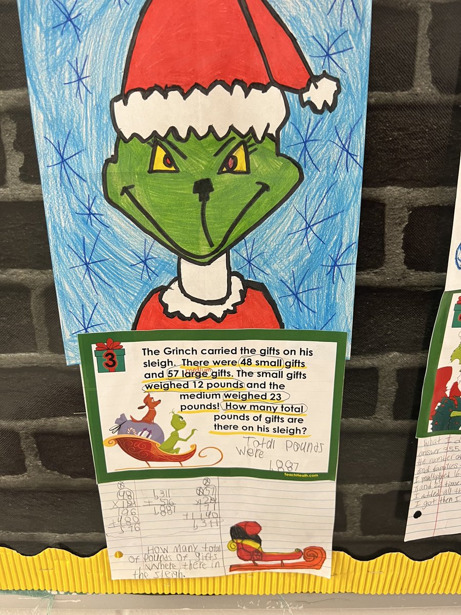 Grinch-mas Math in moose country!🎄🎄 #excellence