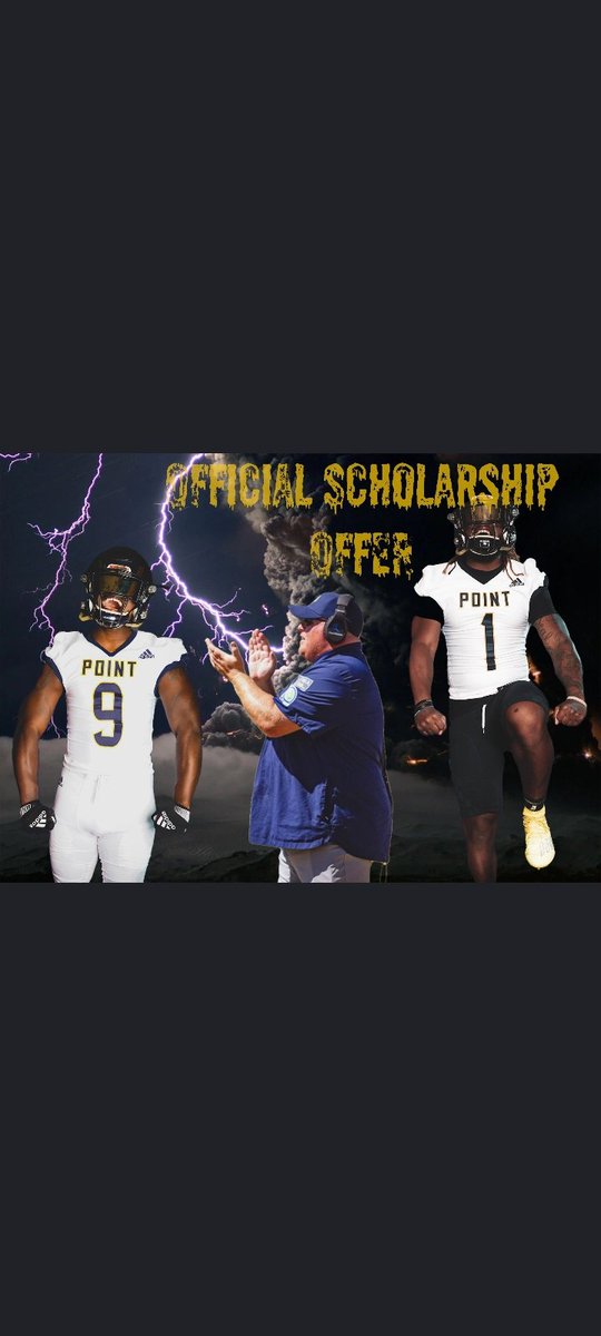 Blessed to receive my first offer from point university