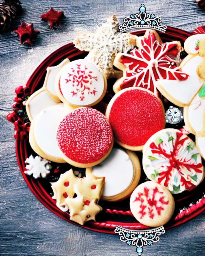 Holiday cookie platter #HappyHolidays2022 #cookies #holidayseason #holidaybaking #baking #glutenfree #sugarcookies