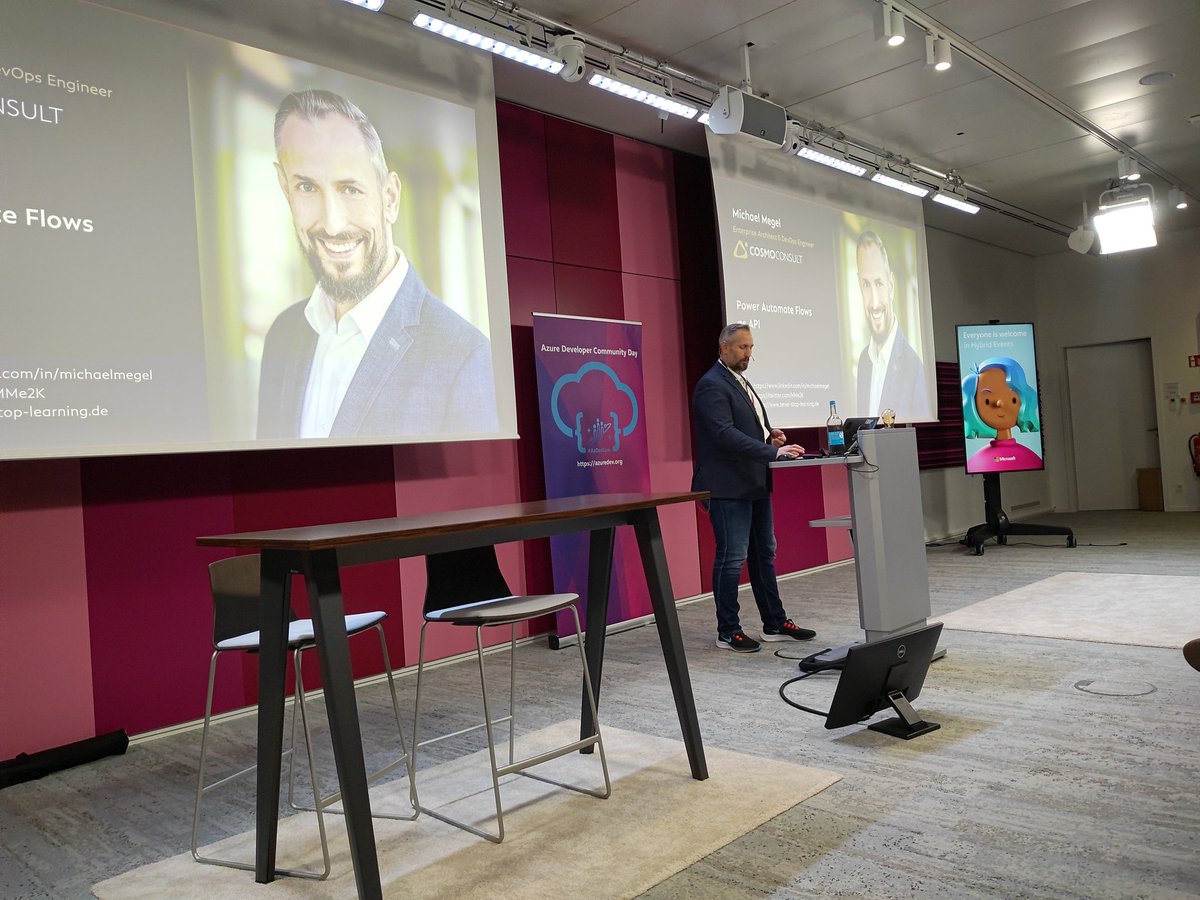 tobiasfenster's tweet image. The triple @MMe2K: Lets see what he will share on Power Automate usage as an API at #azdevcom