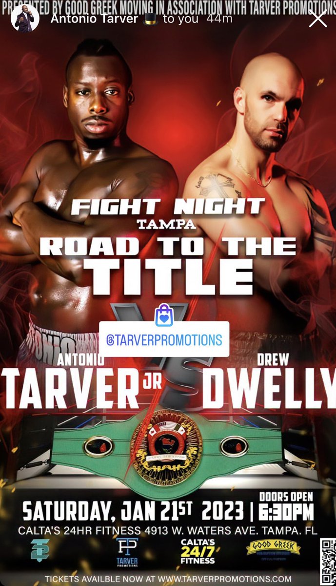 VibingwDonielle's tweet image. 10-0 v 11-0 

Legacy v Badass 

LFG ANTONIO!!!!

See you there!!!
Tarverpromotions.com

#t2 @AntonioTarver #tarverpromotions #functionised