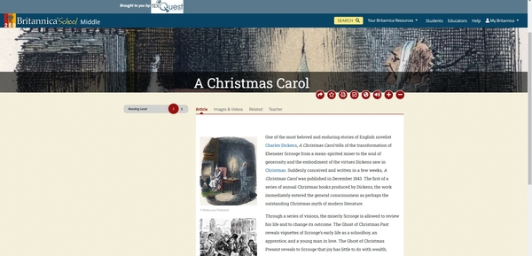 KlebLibrary's tweet image. Day 8 of the 12 Days of Reading- Articles from Britannica to show the magic of winter! Olivia and Paige did a great job finding articles that showcase that. @KleinLibraries #kleinlibraries @KlebKISD