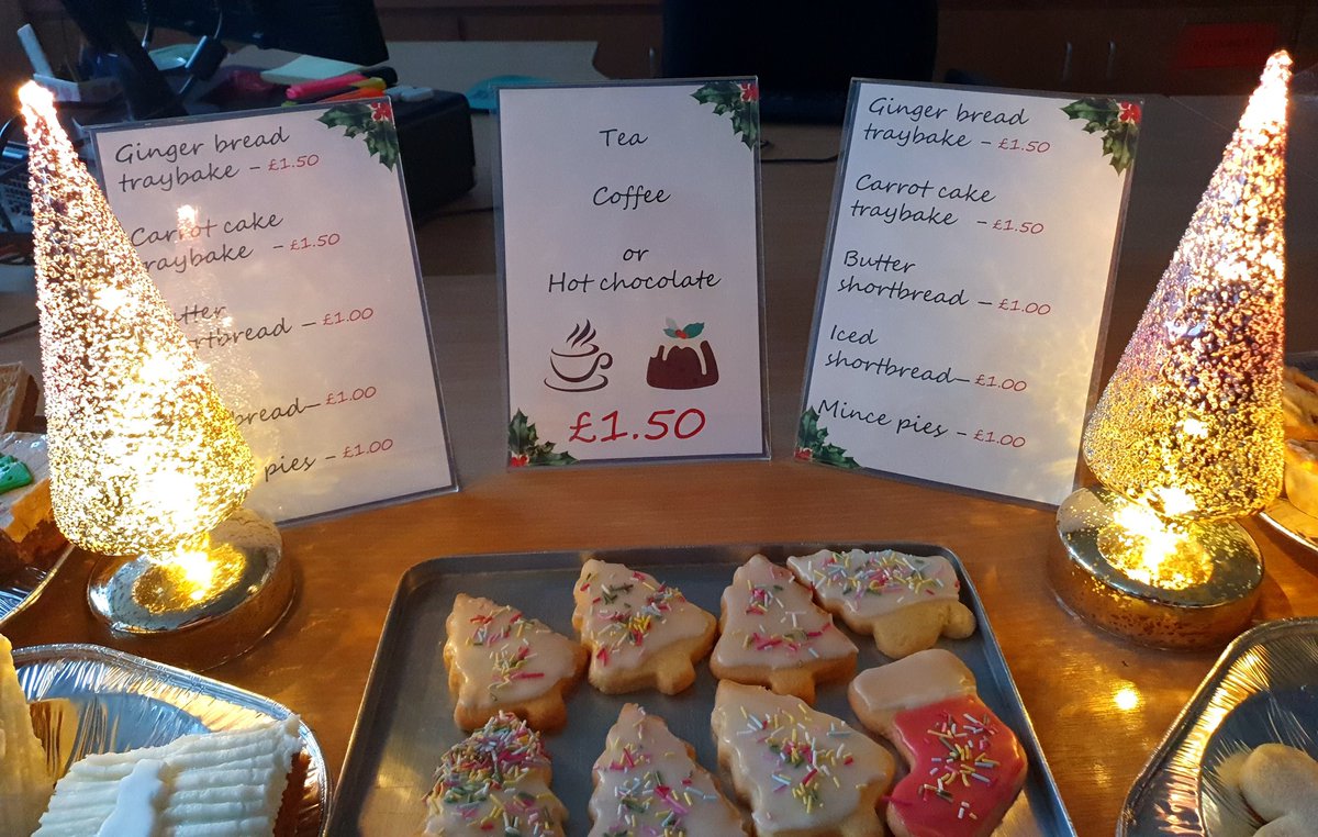 MissLoveHFT's tweet photo. Here is a selection of cakes  that will be on sale tonight at the Christmas concert. Please enjoy the show and hope you enjoy our homemade treats @HwbSt https://t.co/E80usou3P3
