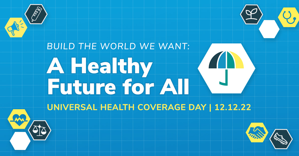 Health In Your Hands is proud to celebrate UHC Day as we continue to provide a platform to promote programs to “leave no one behind” &amp; offer “accessible affordable and sustainable” health care.

#HealthForAll #UHCDay

<a href="/UHC_Day/">International Universal Health Coverage Day</a> <a href="/UHC2030/">UHC2030</a> <a href="/UN/">United Nations</a> <a href="/WHO/">World Health Organization (WHO)</a> <a href="/WBG_Health/">World Bank Health</a>