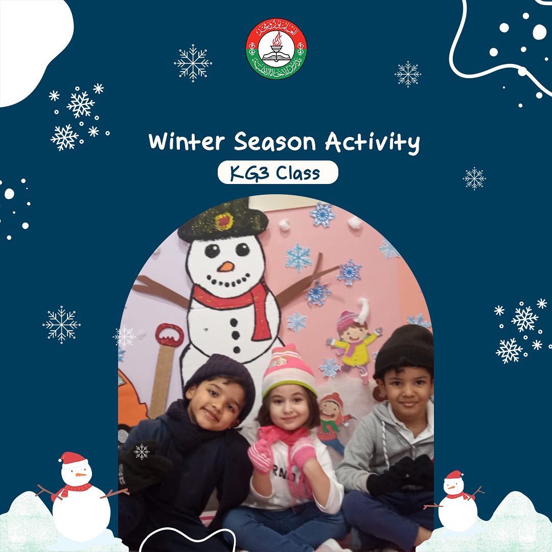 our student in KG3 having fun with Winter season activity ❄️

#Ekhaa_school #Jeddah_education #jeddahschools