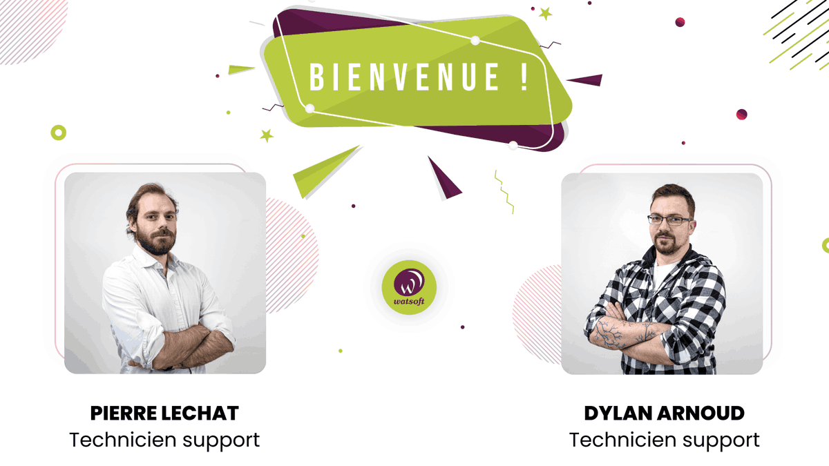 watsoft_com's tweet image. 📣 Le service technique se renforce aujourd'hui avec l'arrivée de deux nouveaux collaborateurs, Pierre et Dylan. 

On leur souhaite la bienvenue dans l'équipe #Watsoft et une bonne intégration !

Découvrez nos offres en cours : bit.ly/3V2FTAY