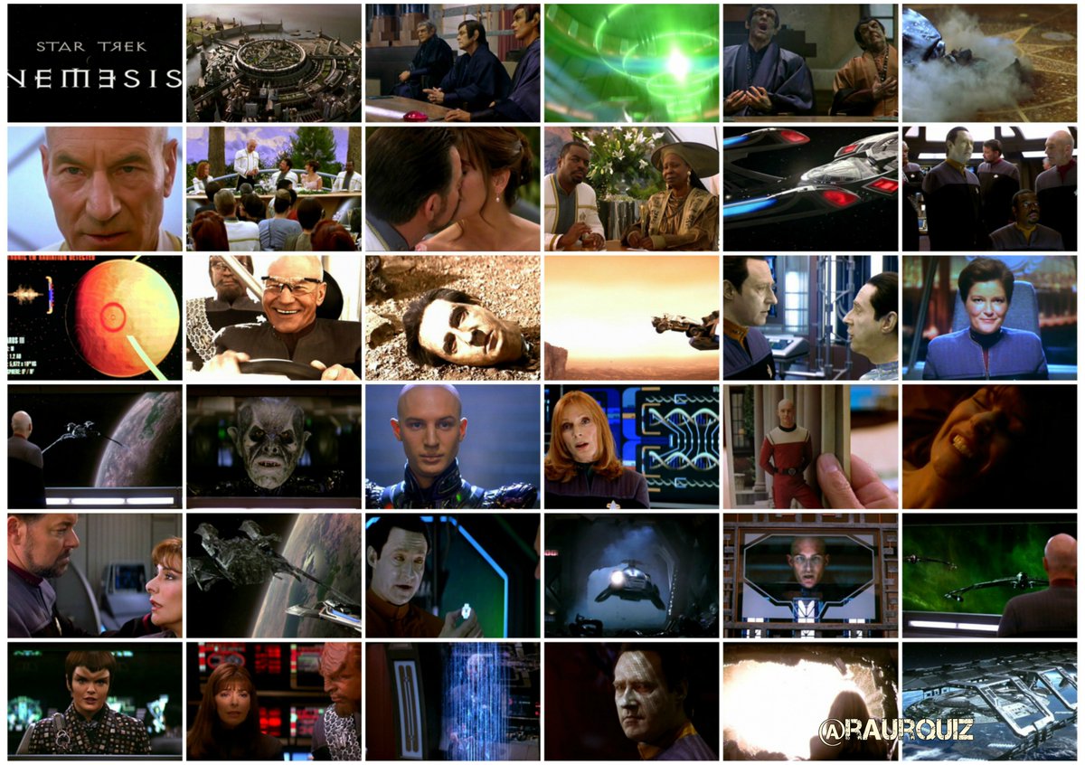 raurquiz's tweet photo. #otd #startrek #nemesis #picard #data #b4 #riker #troi #worf #laforge #drcrusher #guinan #janeway #romulans #donatra #Suran #SenatorTalaura #remans #shinzon #viceroy #PraetorHiren #startrek56 @TrekCore @StarTrek @StarTrekOnPPlus @SirPatStew @TheKateMulgrew @whoopigoldberg https://t.co/sO2QoJLuO7