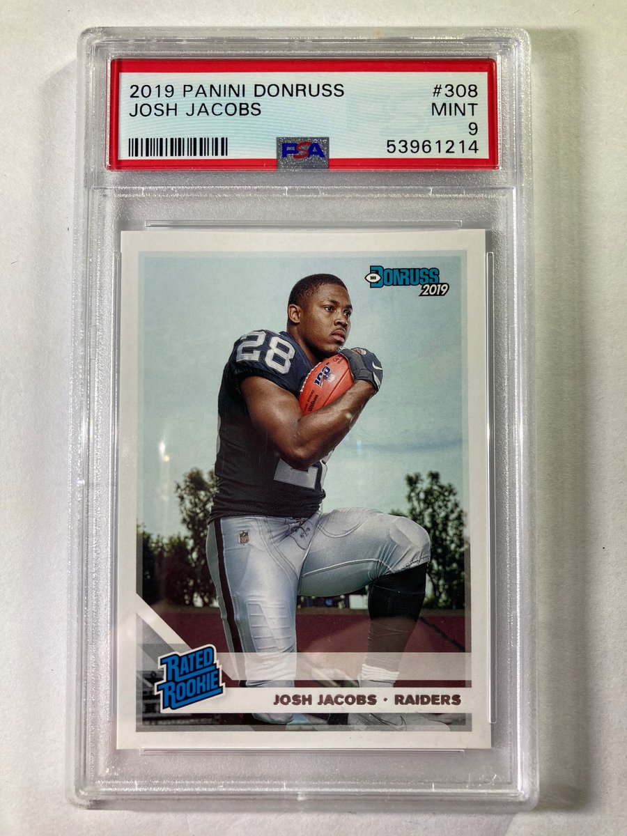 🎁12 Days of Giveaways🎁

Winner will be picked Monday

Day 12

🔥Josh Jacobs Rated Rookie PSA 9

To enter
1. Follow
2. Retweet
3. Like

<a href="/sports_sell/">@SPORTS_SΞLL</a> #NFL #Oakland #LasVegas #Raiders