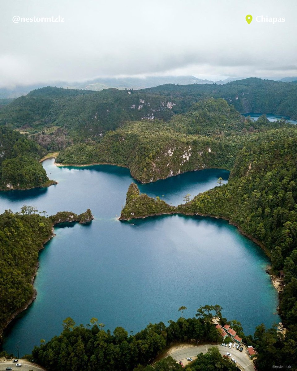 Admire the beauty of the Lagunas de Montebello National Park 🌿! It is a natural spectacle with turquoise waters and a diversity of flora and fauna 🌺 🐦🐅🦁🦌. 📷 @nestormtzlz #VisitMexico