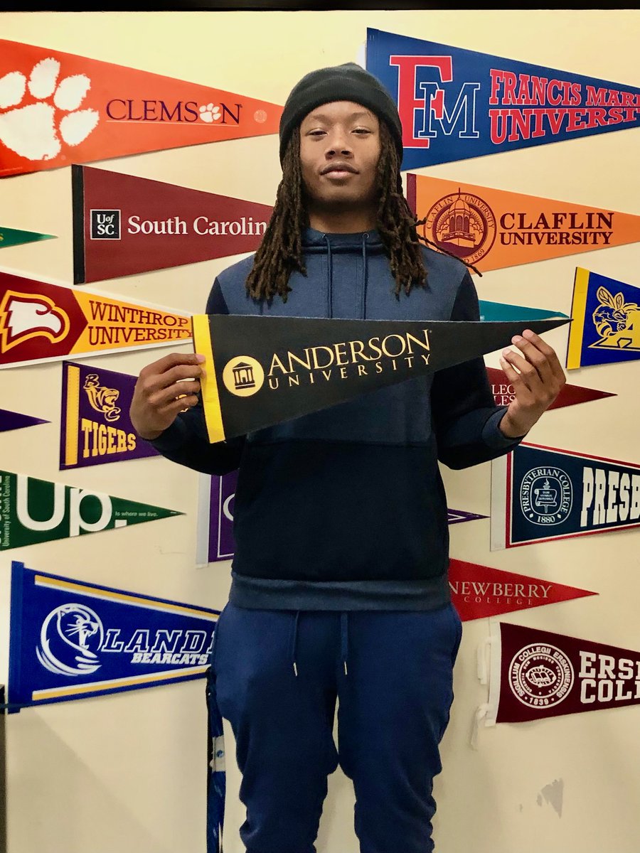 Congratulations and success wishes @RNECavaliers @ea_jay16 Everett “EJ” with several college acceptances including @AndersonUnivSC @AUTrojansFB! Congrats on your A+work in the classroom too!#StudentAthlete #WhatsGoodRNE @wis10