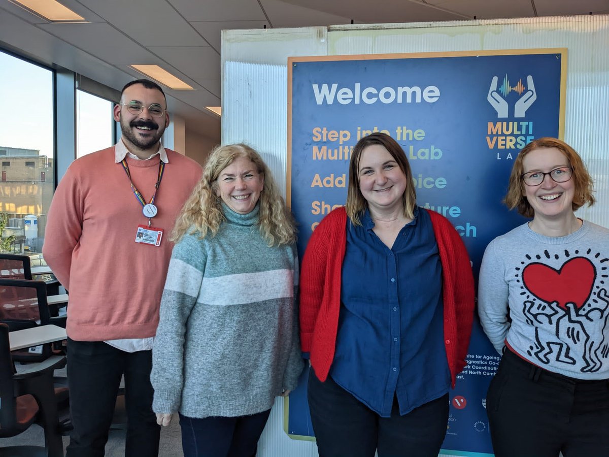 NIHRNewcBRC's tweet photo. A fabulous day @UniofNewcastle with @unfoldingtheatr sharing learning from our innovative public involvement project #MultiverseLab https://t.co/UlYjKR1hEl