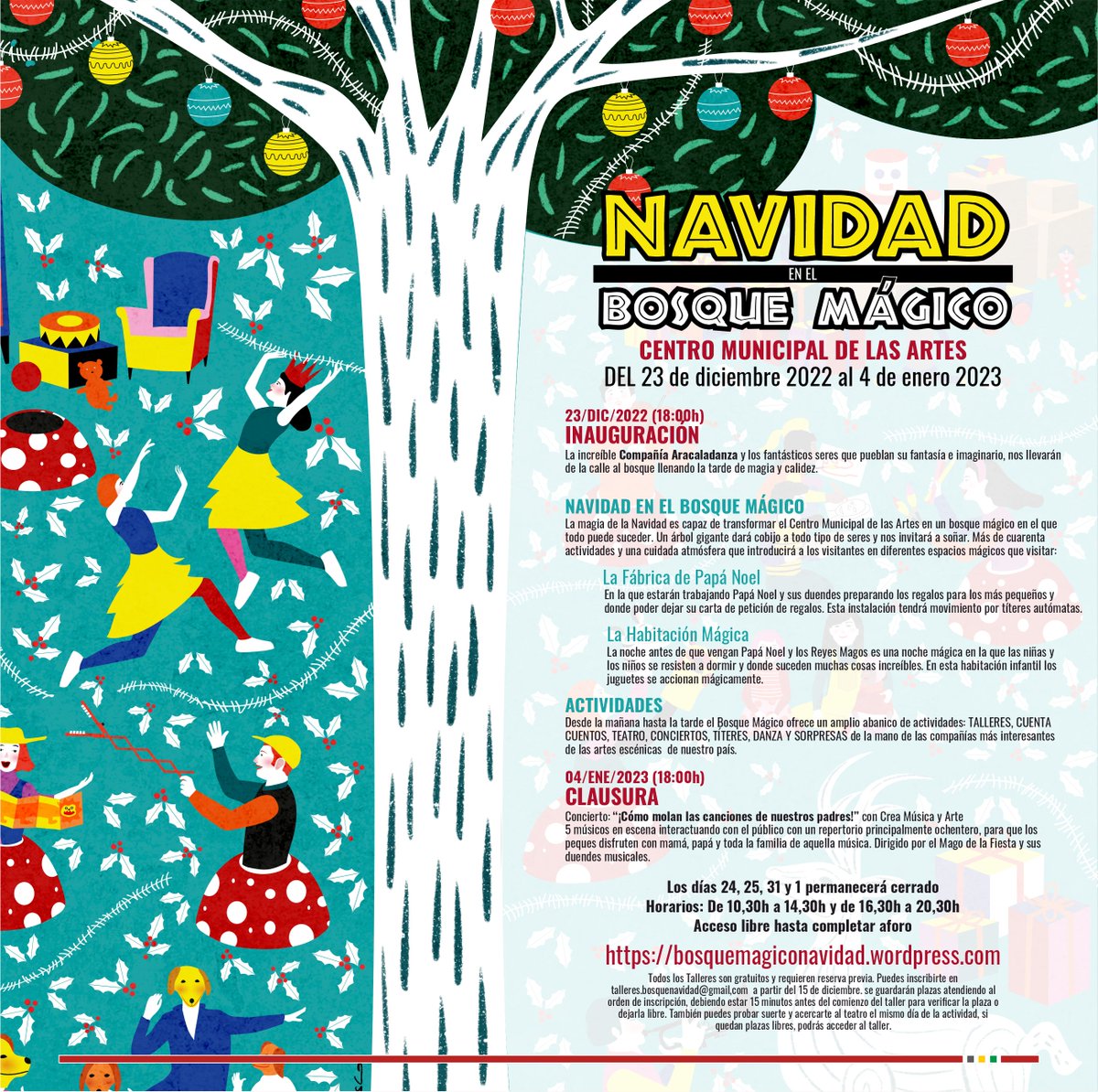 🎄💫#Alcorcón celebra la ‘Navidad en el Bosque Mágico’ con más de 40 actividades gratuitas para toda la familia 
#Alcorcón #NavidadAlcorcón2022
<a href="/MagiaEnAlcorcon/">NavidadEnElBosqueMagico</a> 
#NavidadEnElBosqueMagico

ℹ️ Más info: ayto-alcorcon.es/es/comunicacio…