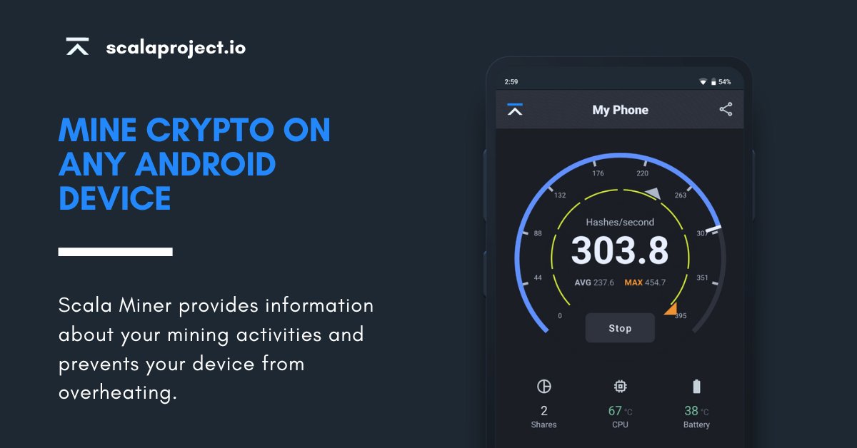 ScalaHQ's tweet photo. Ask us anything.

And by "anything", we mean "How can I safely mine crypto on my phone?"

(Hint below) https://t.co/4KrxnUgX7k