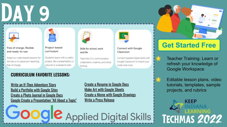 KeepINLearning's tweet image. There is so much more to Google than email &amp;amp; searching. Expose your students to Google&apos;s Applied Digital Skills. applieddigitalskills.withgoogle.com/s/en/home #KINLTechmas #KeepINLearning #KeepIndianaMerry docs.google.com/presentation/d…