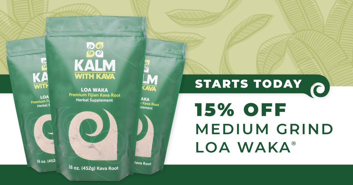 #FlashSale: Enjoy 15% off all sizes of Medium Grind Loa Waka! #LoaWaka is the strongest kava we carry and consistently receives high reviews from #kava connoisseurs. Sale runs through December 15th. kalmwithkava.com/shop/fiji-loa-…
.
.
.
#relax #relaxtheislandway #kalmwithkava #kavakava