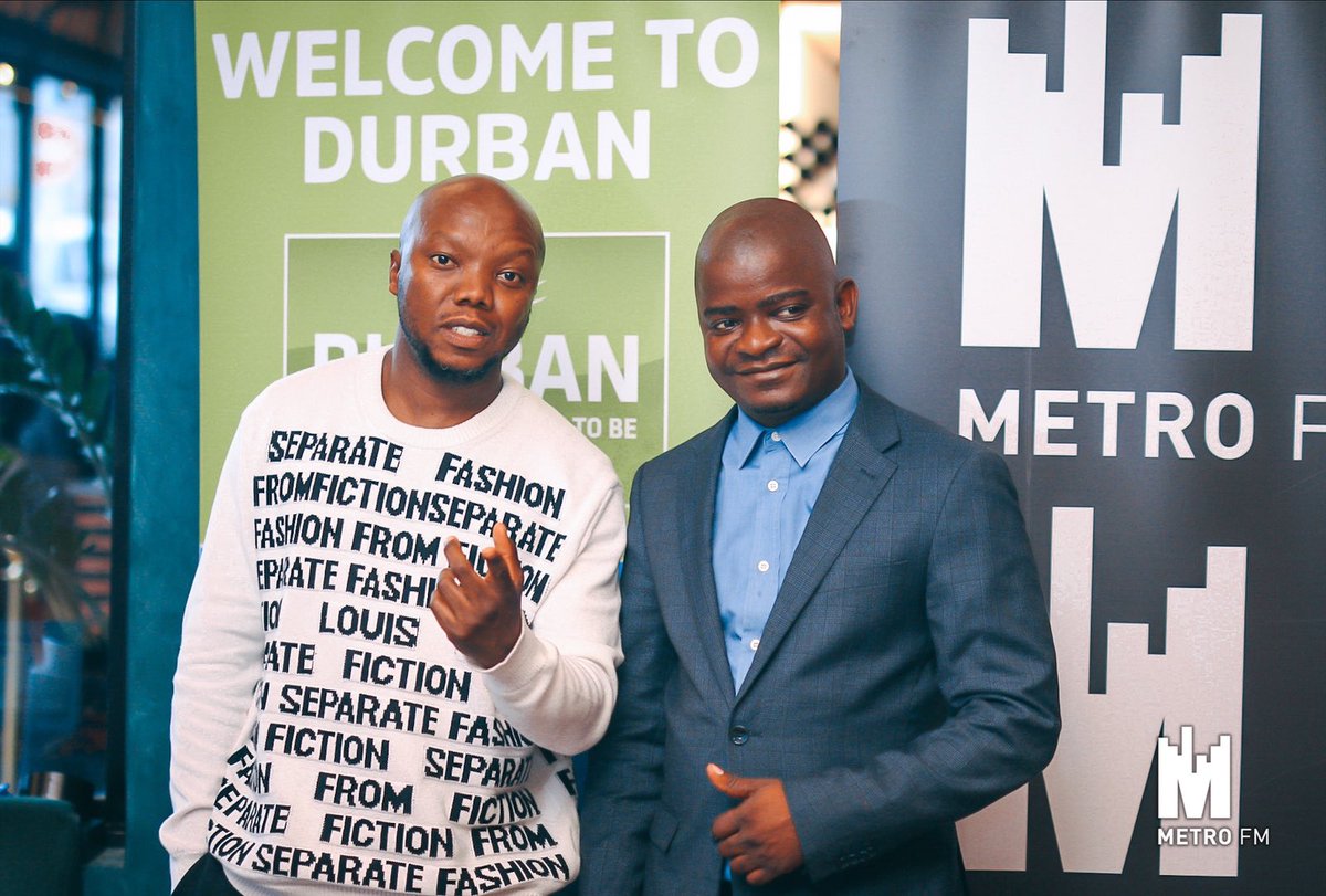 METROFMSA's tweet photo. #TheTouchDown Broadcasting live from Zai Restaurant with general manager David Hwangwa
with @iamtbotouch & @dbntourism #VisitDurban #DurbanHasMore #DurbanSummer https://t.co/1WRprEyQVk