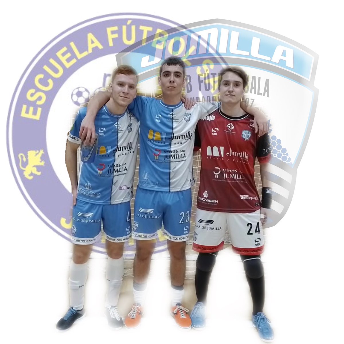 Felicidades a nuestros juveniles Diego, Dani y Guille, que el sábado debutaban en 2ªB con el <a href="/JumillaFS/">CFS Jumilla</a> . Ejemplo para sus compañeros y resto de jugador@s de la Escuela. El trabajo siempre tiene su recompensa. Gracias al cpo. técnico y todo el 1er equipo por contar con ellos.