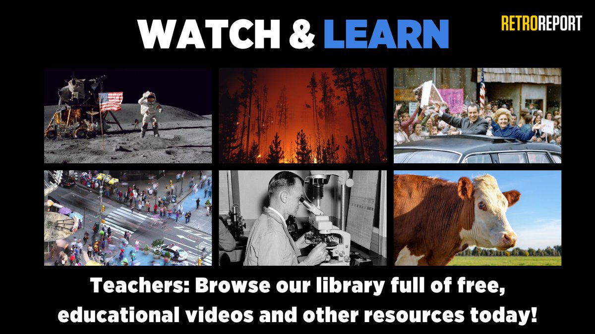 Teachers, are you looking for free, short videos to accompany your lesson plans? Browse our education library today, which features videos, student activities and lesson plans on a wide range of subjects. retroreport.org/education/libr…
#teachertwitter #teachersoftwitter #education