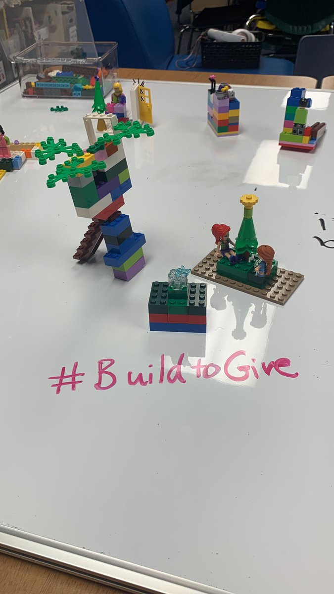 A tree house and a birthday cake gift built for #buildtogive <a href="/LEGO_Group/">LEGO</a> Grateful for Lego donating to kids in need of play this holiday season and inspiring creativity <a href="/JWReasonElem/">JW Reason Elementary</a>