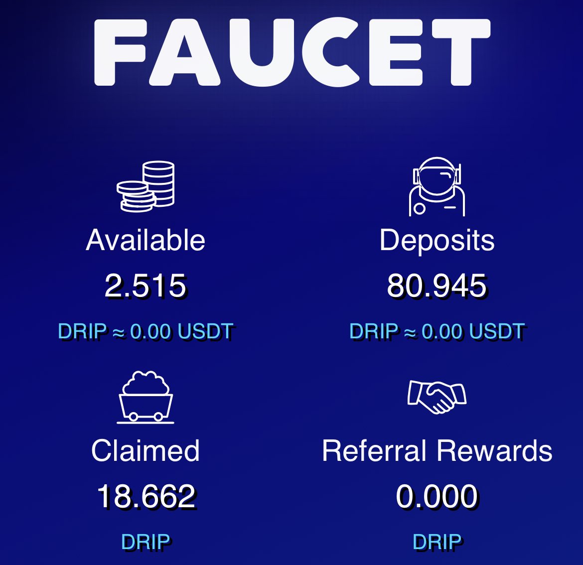 FStopPhotogrphy's tweet photo. #dripnetwork 
Charity faucet sitting at 80.9 drip and will compound until my birthday on 9th January 👀
Can we grow the $drip faucet to 100 drip by then?💧
We gave away 124 tinned goods this month, what next?👀
If you wish to donate ⬇️
0x7C168BB96dC42be467228Ae5bb37768E54e2ecBA https://t.co/GBqS38FA99