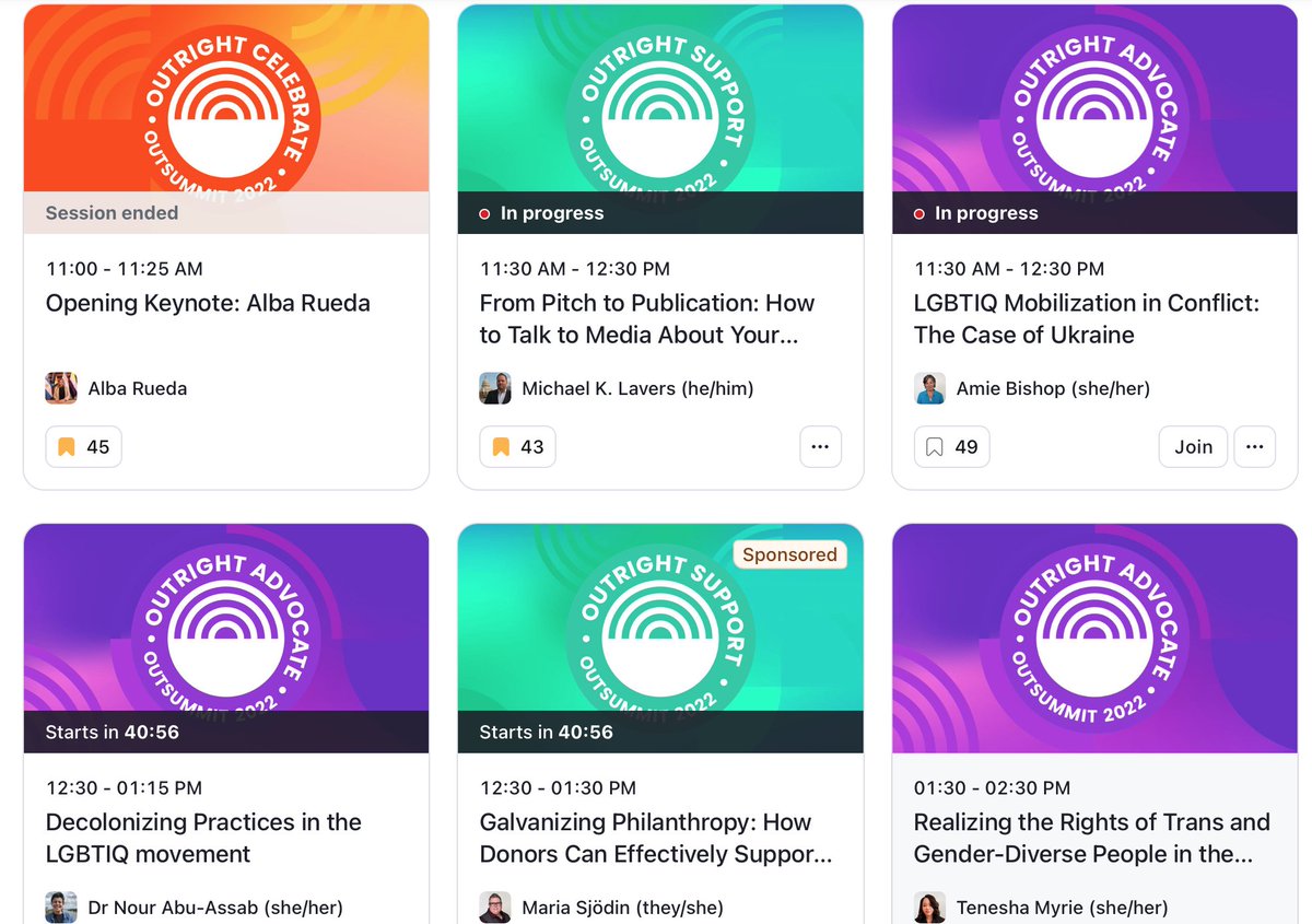 EC_Equality's tweet photo. #Outsummit continues today. Sign up to hear LGBTQI+ activists from around the world explore media, conflict, decolonisation, philanthropy, trans rights, storytelling and more at the @OutRightIntl annual global event. https://t.co/iDRmwFNTny