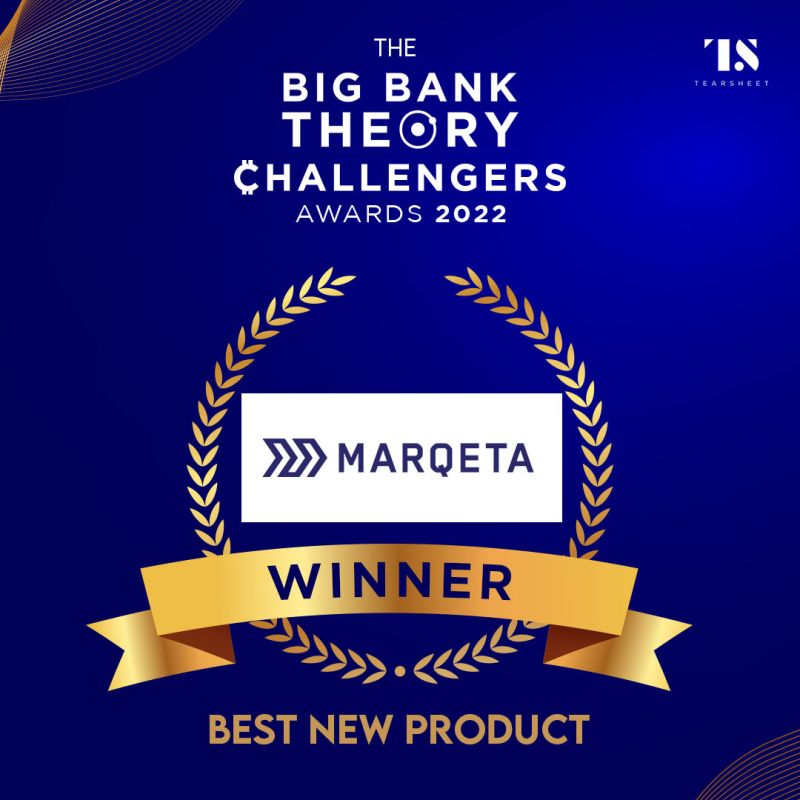 marqeta's tweet photo. We're thrilled to win a @tearsheetco Challenger Award for our Marqeta for Banking product portfolio in the Best New Product category. ๐ Read more โถ๏ธ https://t.co/etQM3fWAt5
#modernmoneymovement #fintech #baas https://t.co/hlIATLKtjE