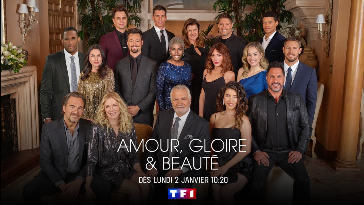 TF1Pro's tweet photo. 🔴 Les Forrester arrivent sur @TF1 en 2023!

Amour Gloire &amp; Beauté, du lundi au vendredi 10h20 dès le 2 janvier. https://t.co/Miu8PnXzjt