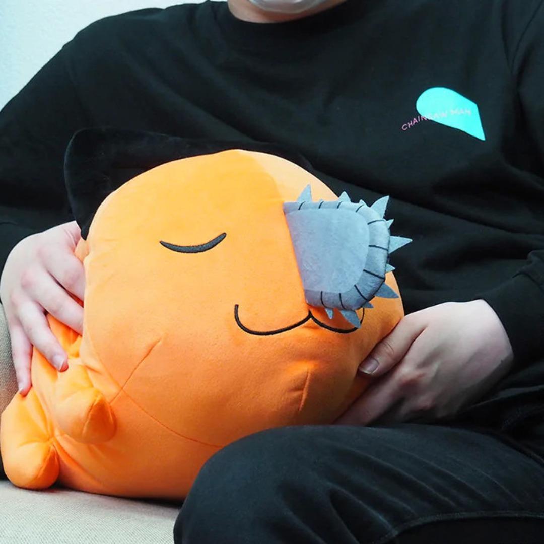 Pochita on Twitter "RT NezukoSocial 🌠 Pochita Handwarmer Pillow"