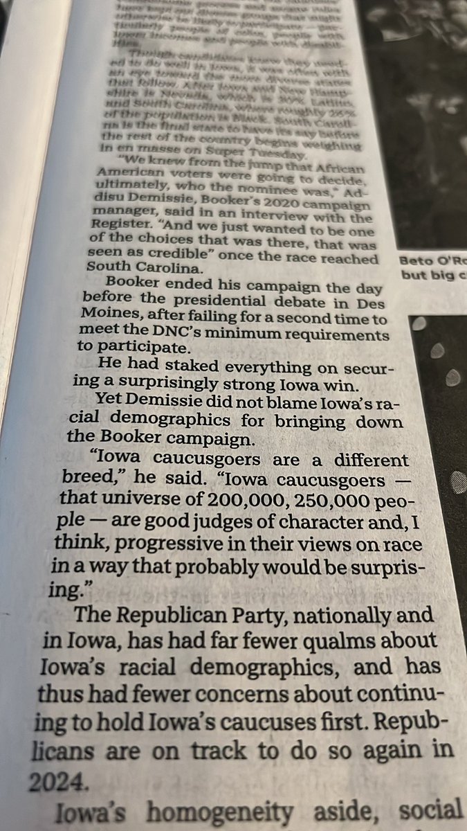 Thank you <a href="/ASDem/">Addisu Demissie</a>. I had decided to caucus for <a href="/CoryBooker/">Cory Booker</a> after <a href="/GovernorBullock/">Steve Bullock</a> had dropped out.