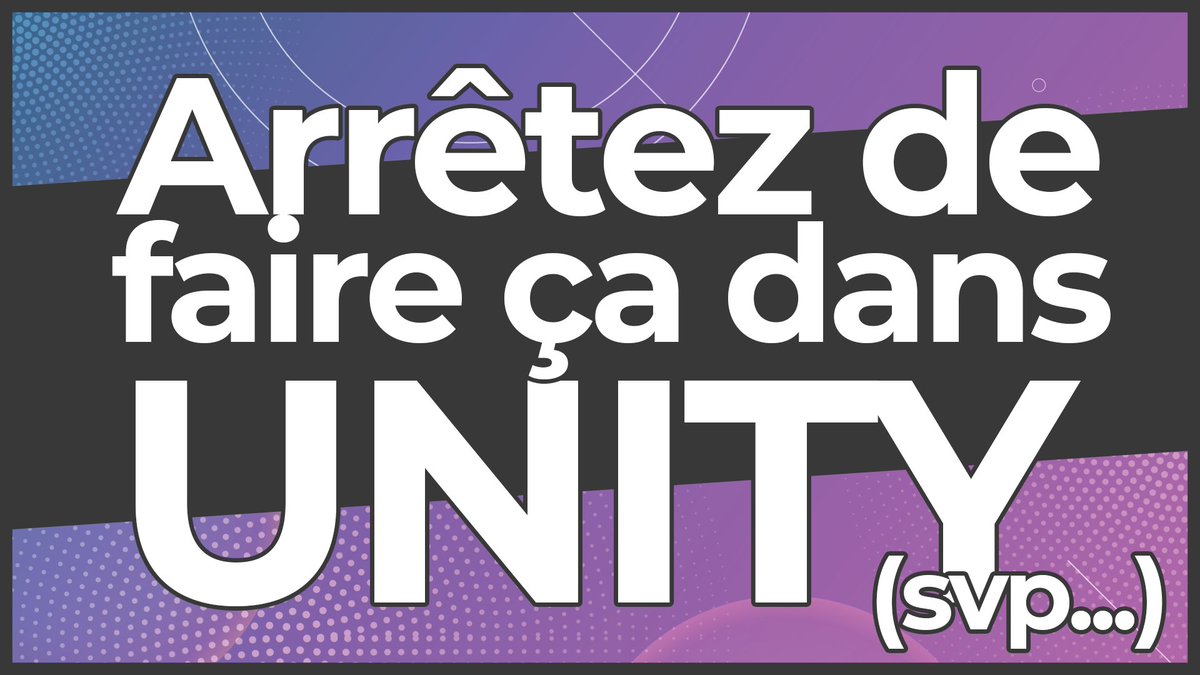 ajopart's tweet photo. 10 astuces faciles pour un code plus performant ! Plus d'excuse pour écrire de la m... 

#unity #tuto #optimisation #csharp #programming  https://t.co/0FAp5PpBpQ https://t.co/hAGvyvEnhi
