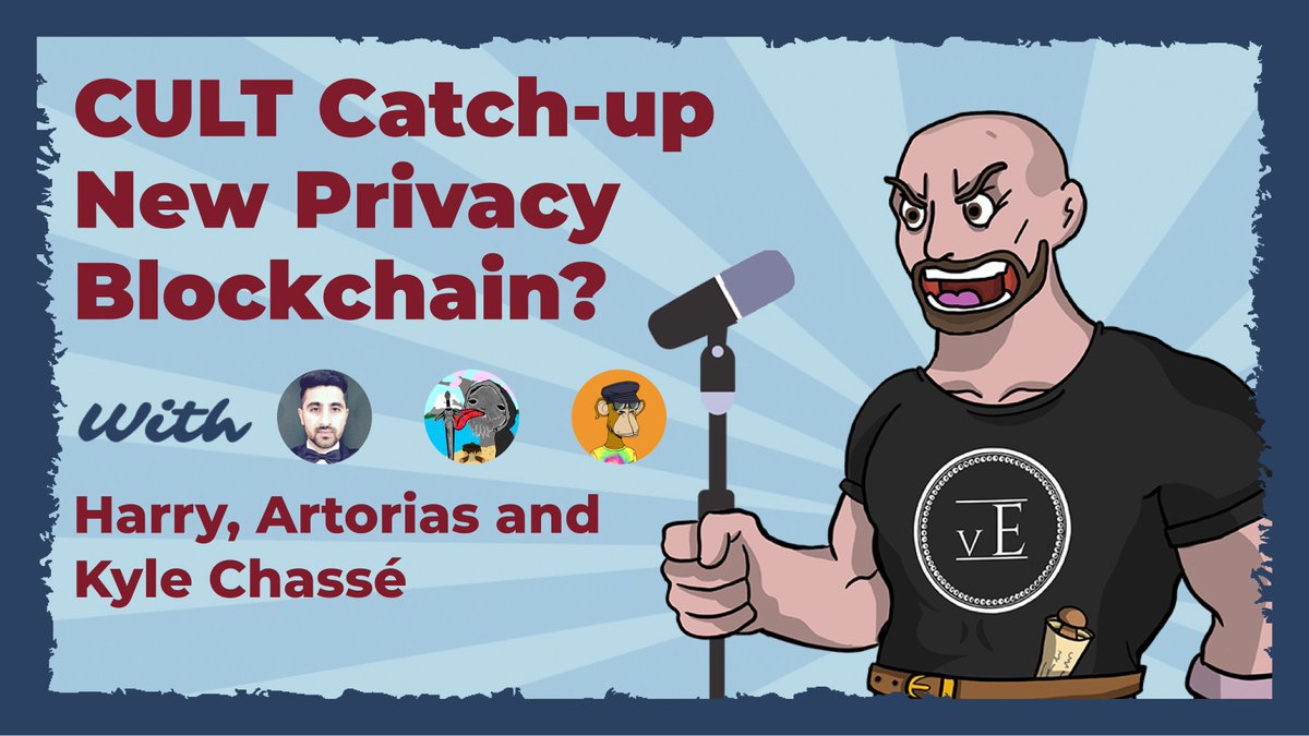 VEMPHorizon's tweet photo. TOMORROW 👉 https://t.co/iQgN9nu2kx
Join us on tomorrow for #TBCS with @iHarry77, @Artorias_eth & @kylechasse, to talk about $CULT and $RVLT's recent developments and the NEW $CULT CHAIN🔥
3 PM Tomorrow... 👉 https://t.co/b77HkIPokP https://t.co/yxRMoLhc2O