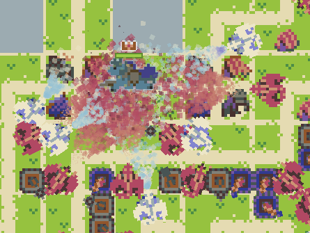 Our Ravage Road playtesters are hard at work pitting the new Frostwyrm unit against the wave 100 final boss, the God King! Ravage Road comes out Dec 20th - wishlist on Steam now! #indie #indiegames #gamedevelopment #pixelart