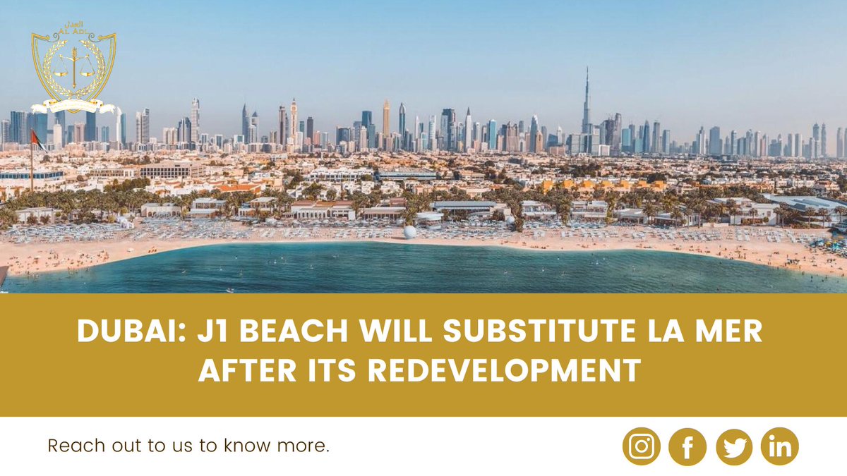 adl_legal's tweet photo. Some of the biggest brands in the F&B industry are redeveloping one of Dubai's most well-liked beaches for locals and visitors.
Follow us for more regular legal updates of UAE.
#AlAdl #law #dubai #UAE #business #legal #lamerdubai
#lamer #j1beach #investindubai #beachesindubai https://t.co/vqnNsr9IV3