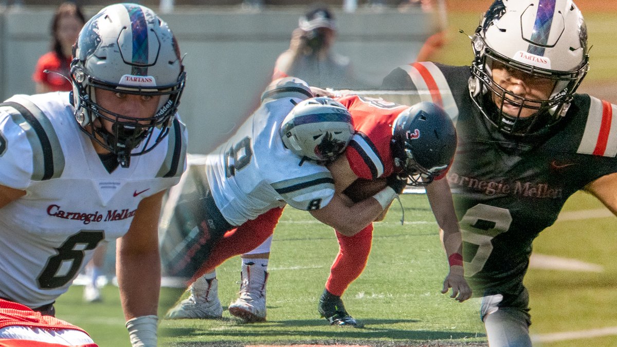 tartanathletics's tweet photo. Junior Robert Coury collects AFCA All-America honor, the seventh for a Tartan and the first since 2017! #TartanProud @TartanFB @PAC_Athletics 
https://t.co/XZS5E7LTW0 https://t.co/ayIr6gY5DQ