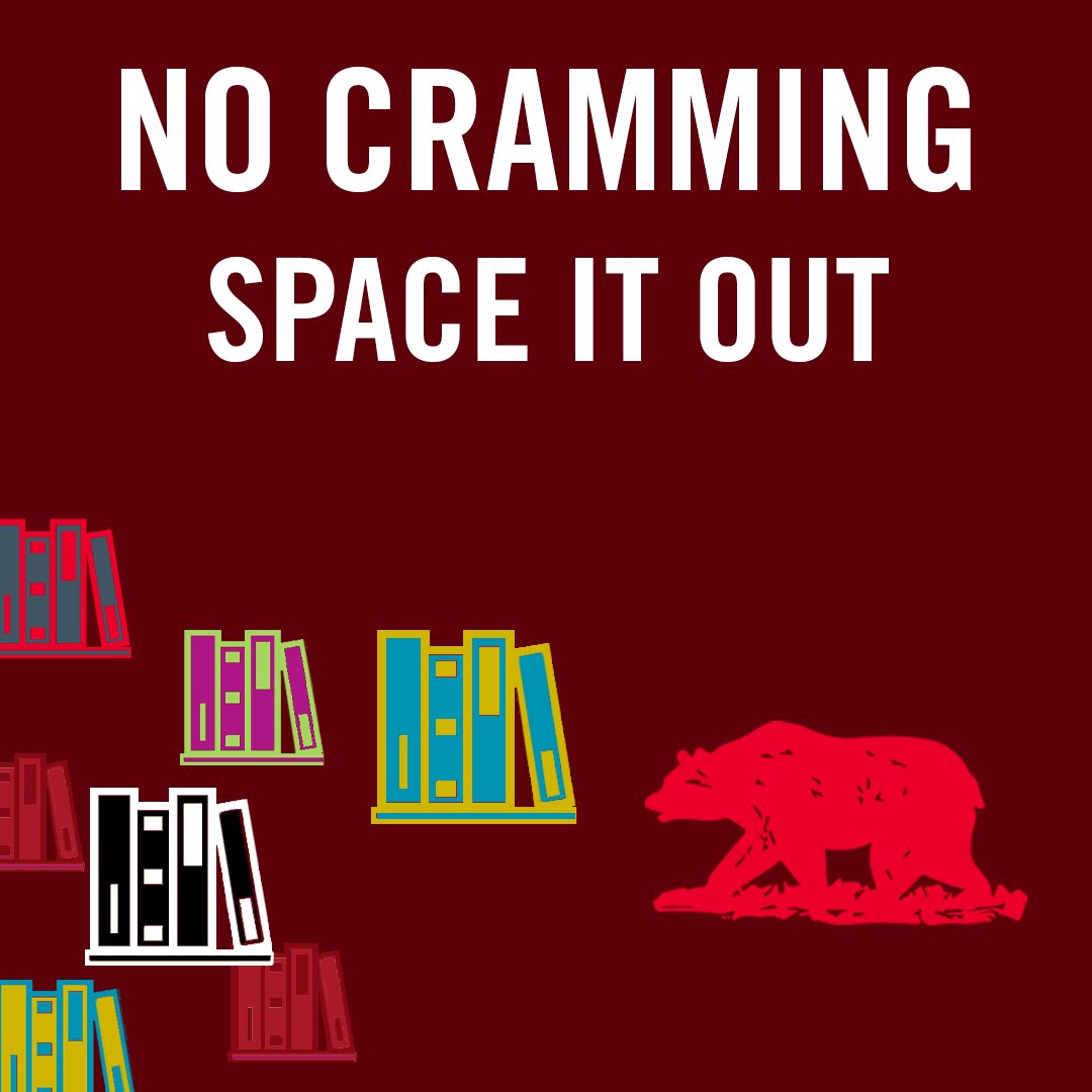 Cramming brings stress and rushing; neither is suitable for your study session. Give yourself an appropriate amount of time and space to study for each final. You got this!
