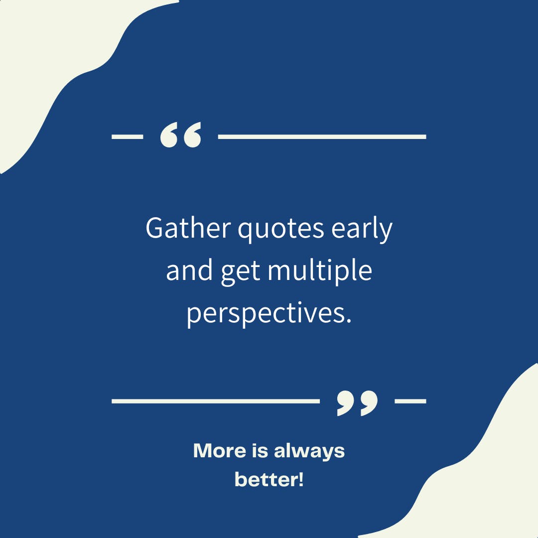 PAYearbookGals's tweet photo. When conducting interviews for a mod or sidebar, don't forget to look for different points of view. It makes for a more interesting read AND shows that everyone believes/feels/sees things differently! #tuesdaytips https://t.co/0WHrdi4Ezy