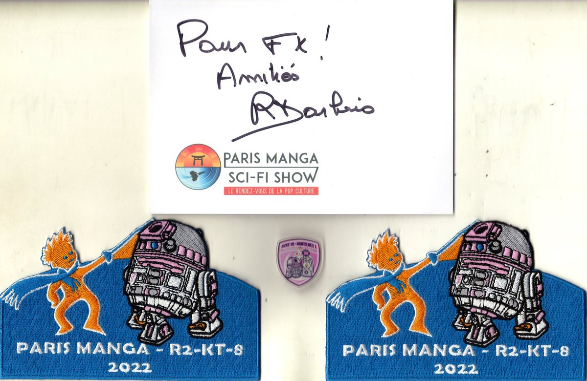 Bobafeet75's tweet photo. Avec #R2KT8 #R2KT8FrenchPinkForce & #R2KT19 #R2kt19NDF #StarWars #R2KT
Dédicace : #RichardDarbois
@ParisManga https://t.co/7YqxbPCgYH
