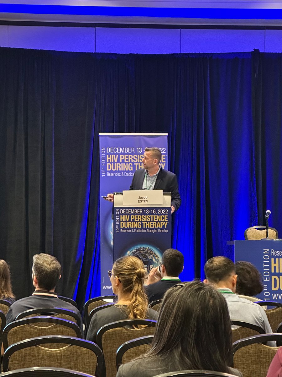 DAREtoCureHIV's tweet photo. RF3 co-leader Prof. Jake Estes from @OHSUSOM gives the first talk of the day at #MiamiPersistence. He spoke about spatial characterisation of #HIV viral reservoirs in tissues.
#hivcure https://t.co/6IDoCvvRBP