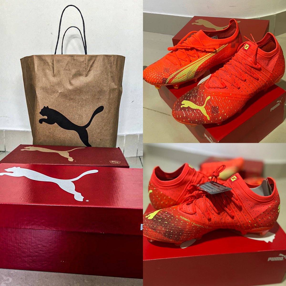 AtaqueFutbolero's tweet photo. 🌟 Pfff, hermoso el nuevo pack de botines Puma #GenerationFearless, compuesto por Future y Ultra.

Sí, los de Neymar Júnior, Antony, el Changuito Zeballos y Nico González. 

Gracias, @PUMAArgentina. #FearlessPack 🤩 https://t.co/0uZKOHJ1CG