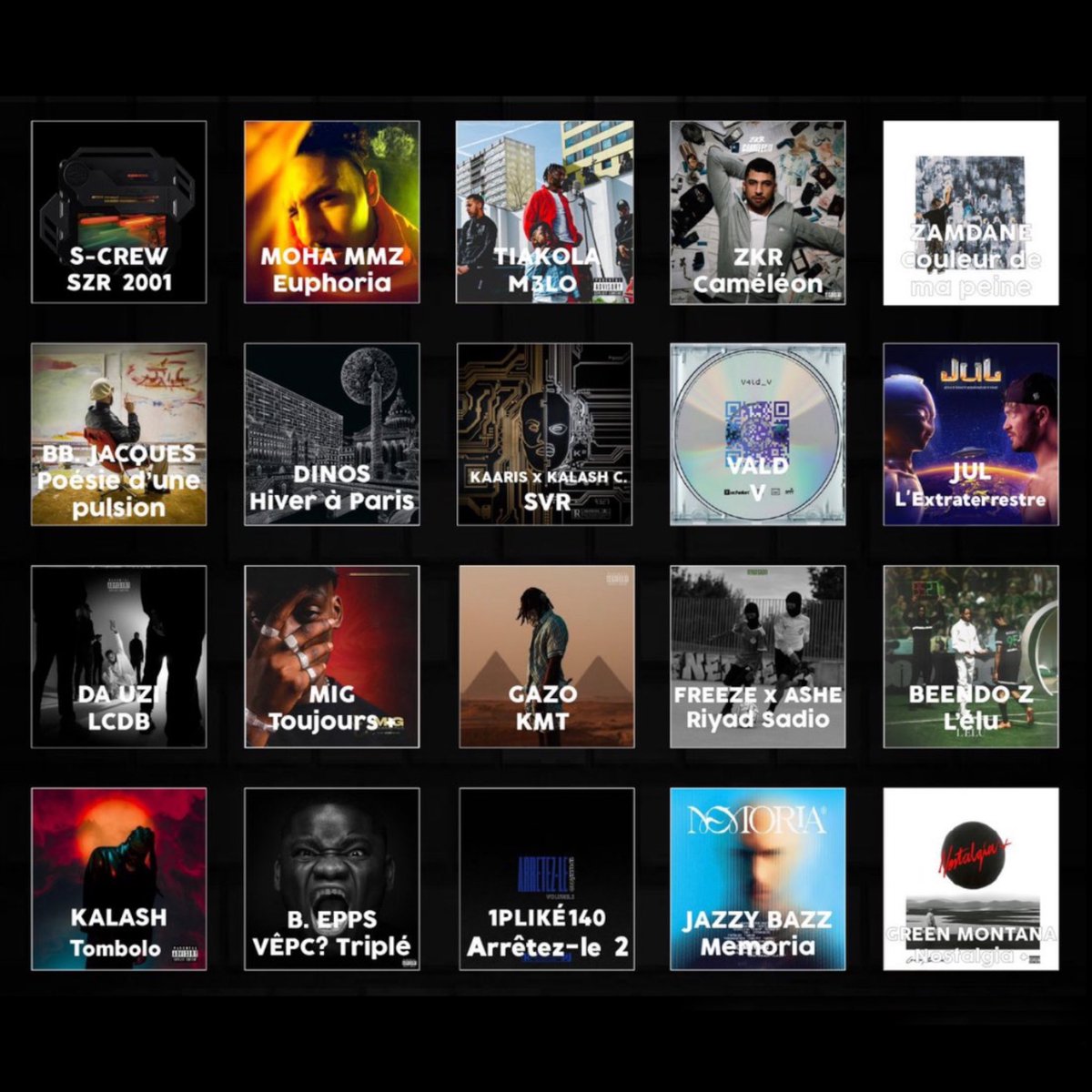 Kulturlesite_'s tweet photo. Quel est le projet que vous avez le plus streamé cette année ? 🧐 https://t.co/XCdELdJLiA