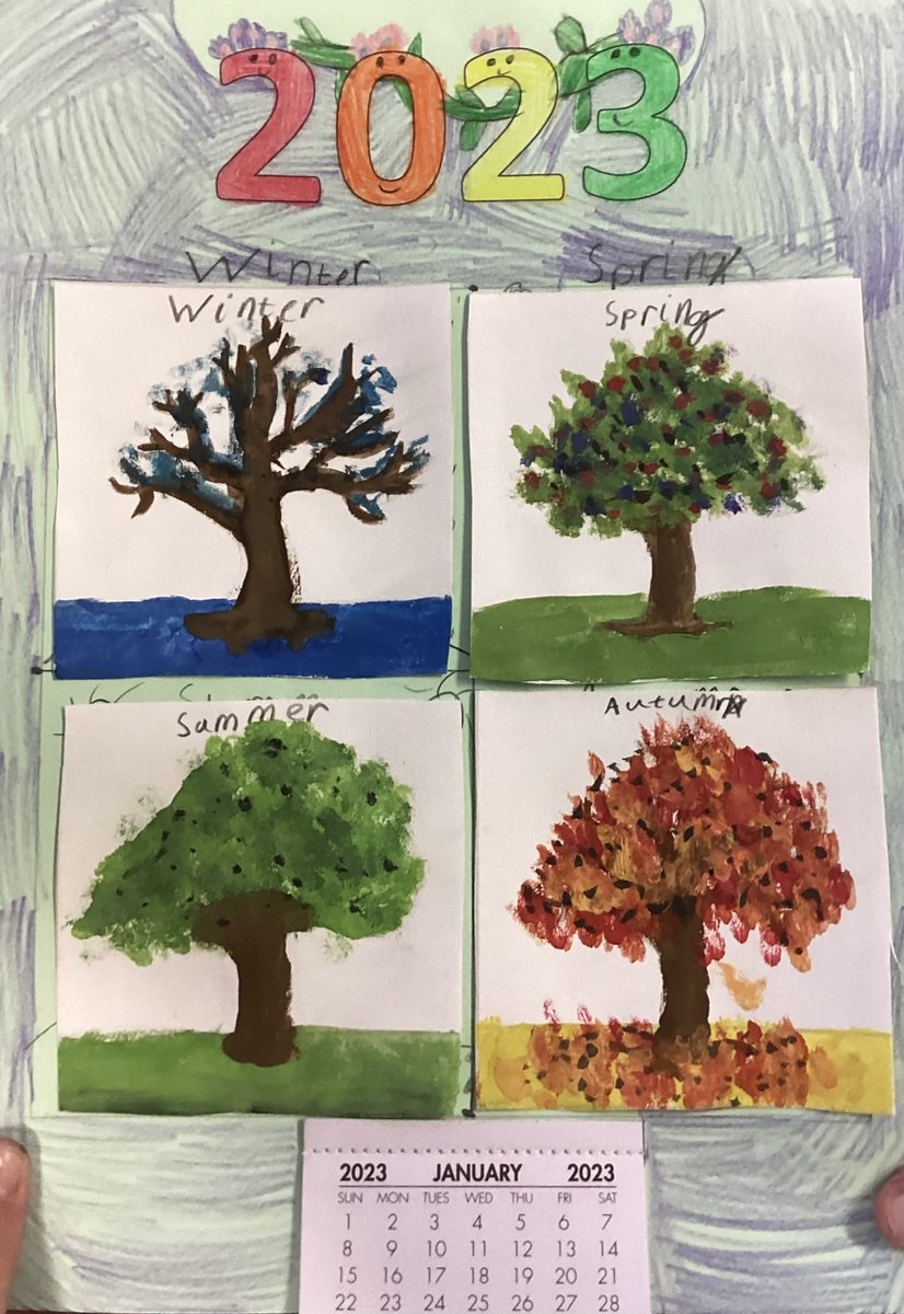 RavensdalePS's tweet photo. The children in Year 3 have absolutely blown us away today with their painting skills! Just look at these incredible calendars! 🎨 #RPSY3 #art https://t.co/1sSc9xxfLC